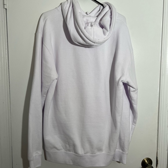 White Hoodie with Red Lettering - Picture 2 of 3